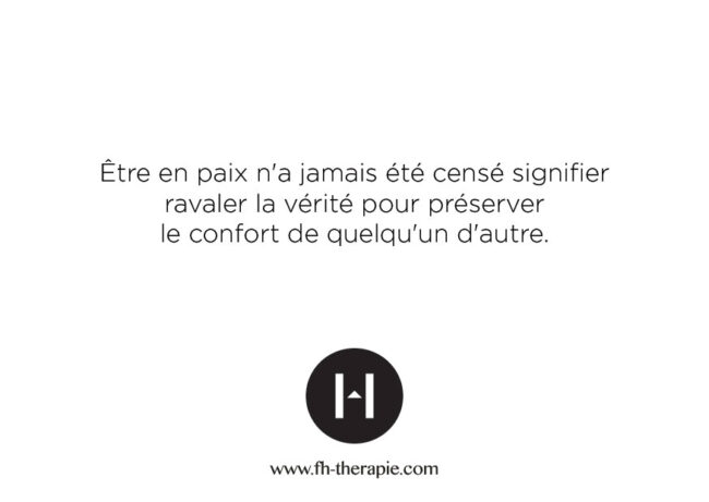 Etre en paix
