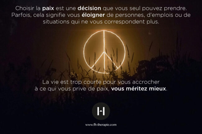 Choisir la paix