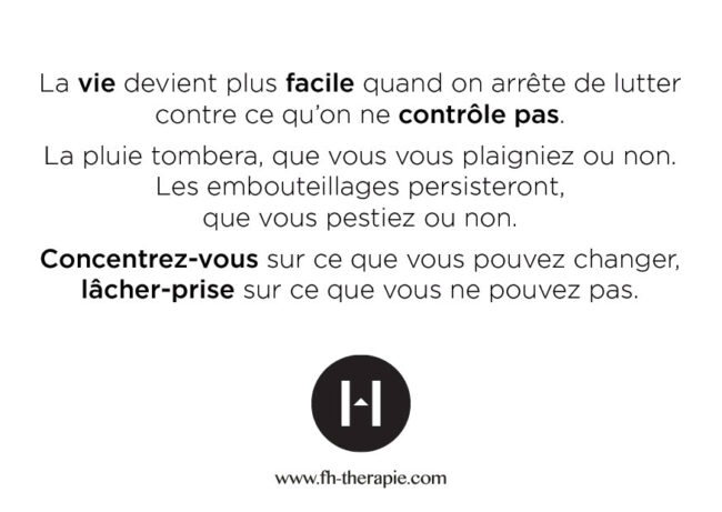 Contrôle - Lâcher prise