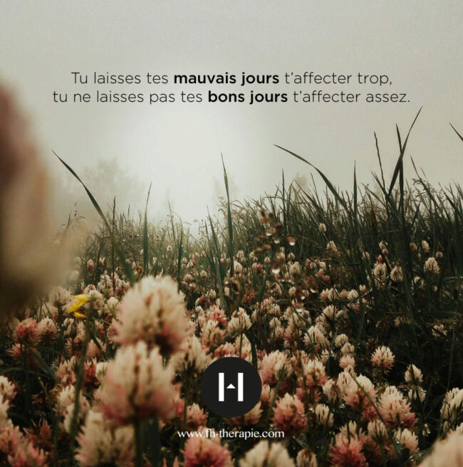Mauvaise journée, bonne journée