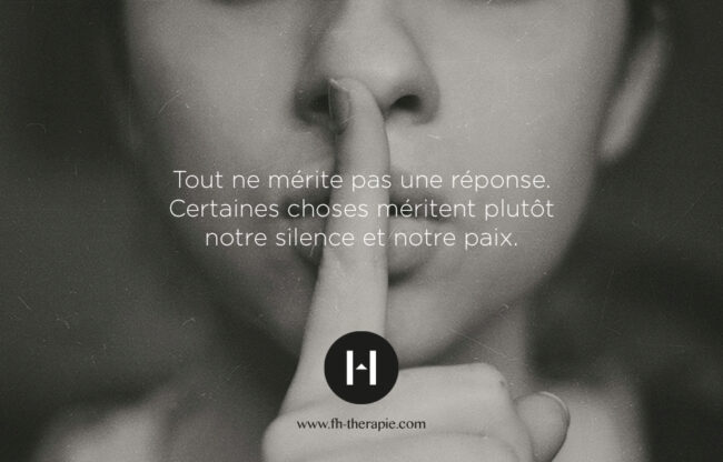 Silence et paix